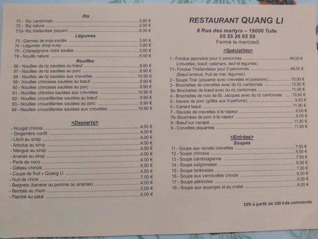 Quang Li - Menu Image 3
